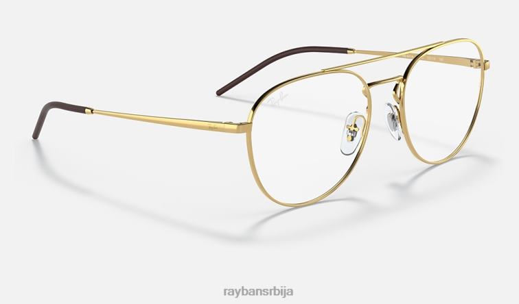 Ray-Ban рб6414 оптицс P0HP2008 наочаре углачано злато мушкарци