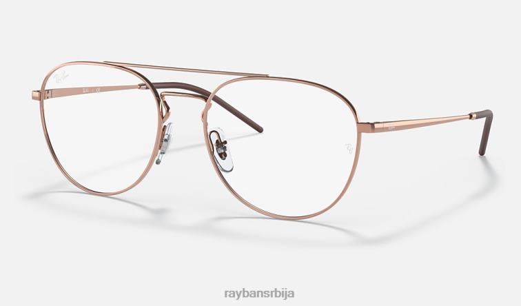 Ray-Ban рб6414 оптицс P0HP2011 наочаре углачано ружичасто злато мушкарци