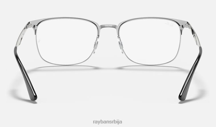 Ray-Ban рб6421 оптицс P0HP2296 наочаре мат црна на сребрној мушкарци