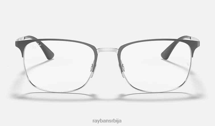 Ray-Ban рб6421 оптицс P0HP2297 наочаре углачано сиво на сребру мушкарци