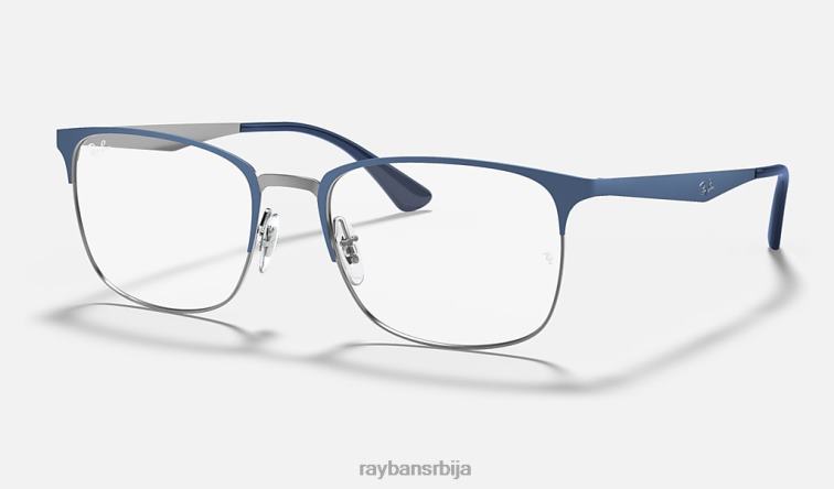 Ray-Ban рб6421 оптицс P0HP2298 наочаре мат плава на гунметал мушкарци