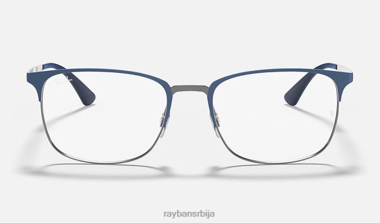 Ray-Ban рб6421 оптицс P0HP2298 наочаре мат плава на гунметал мушкарци
