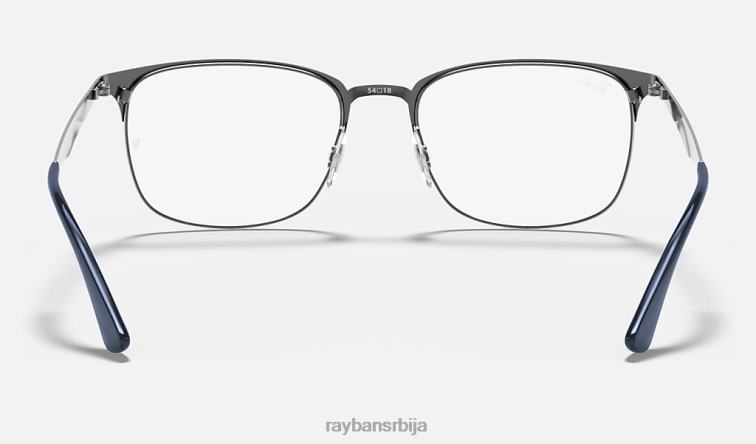 Ray-Ban рб6421 оптицс P0HP2298 наочаре мат плава на гунметал мушкарци