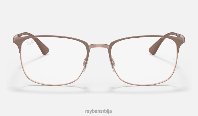 Ray-Ban рб6421 оптицс P0HP2299 наочаре углачана беж на бакру мушкарци