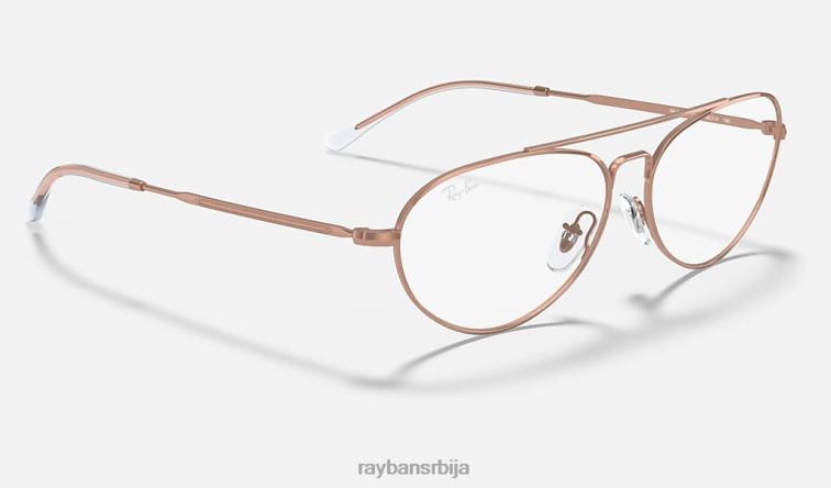 Ray-Ban рб6454 оптицс P0HP2401 наочаре углачано ружичасто злато мушкарци