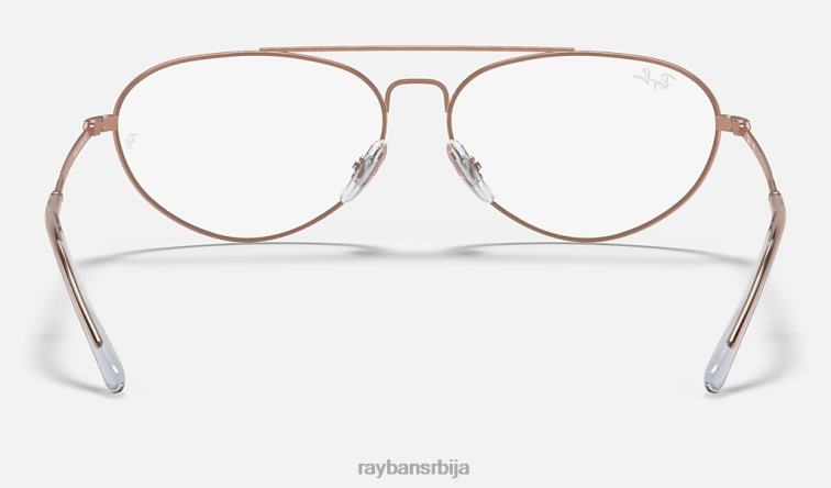 Ray-Ban рб6454 оптицс P0HP2401 наочаре углачано ружичасто злато мушкарци