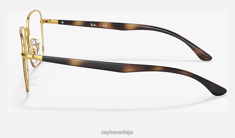 Ray-Ban рб6469 оптицс P0HP1915 наочаре углачана хавана на злату мушкарци