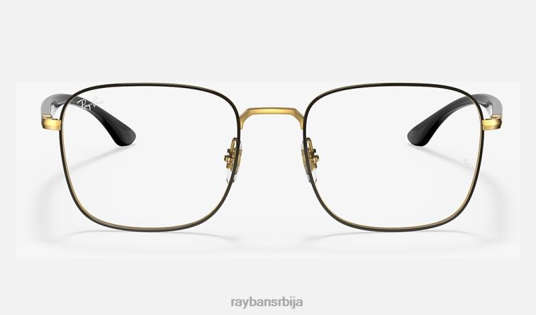 Ray-Ban рб6469 оптицс P0HP1916 наочаре углачано црно на злату мушкарци