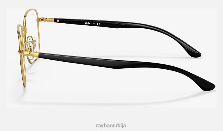 Ray-Ban рб6469 оптицс P0HP1916 наочаре углачано црно на злату мушкарци