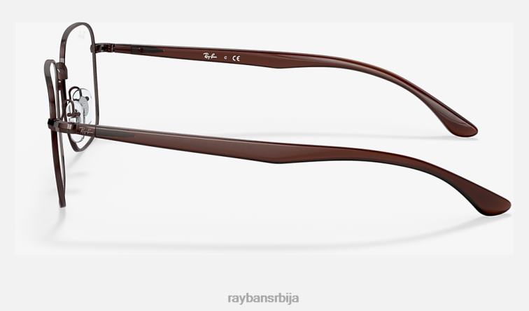 Ray-Ban рб6469 оптицс P0HP1917 наочаре углачан тамносмеђи мушкарци
