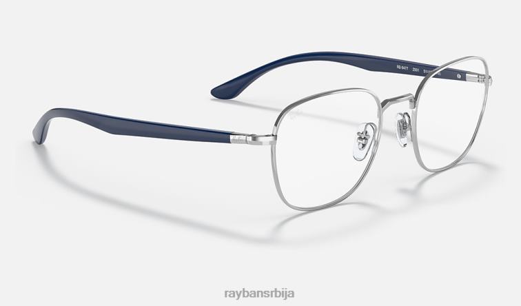 Ray-Ban рб6477 оптицс P0HP1855 наочаре углачано сребро мушкарци