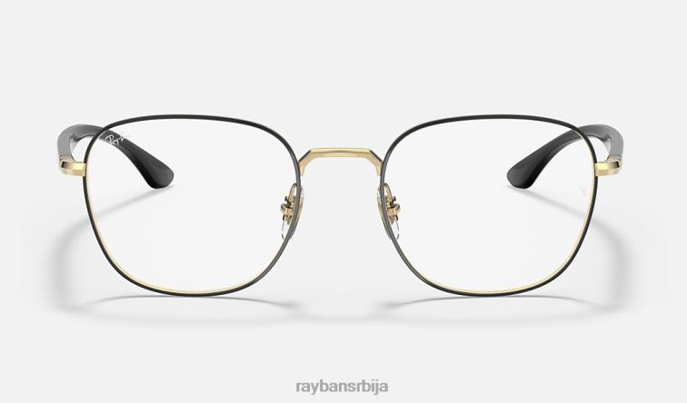 Ray-Ban рб6477 оптицс P0HP1857 наочаре углачано црно на злату мушкарци