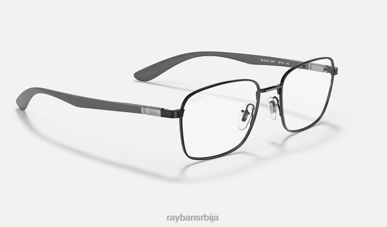 Ray-Ban рб6478 оптицс P0HP1840 наочаре углачана црна мушкарци