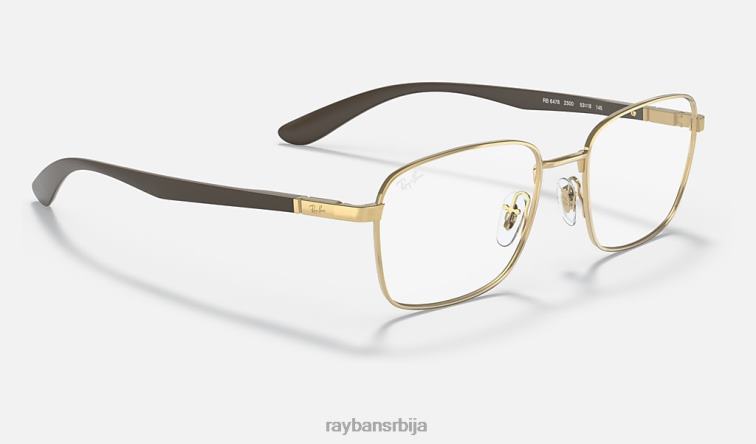 Ray-Ban рб6478 оптицс P0HP1842 наочаре углачано злато мушкарци