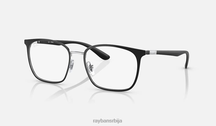 Ray-Ban рб6486 оптицс P0HP1987 наочаре углачано црно на сребру мушкарци