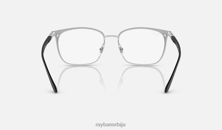Ray-Ban рб6486 оптицс P0HP1987 наочаре углачано црно на сребру мушкарци