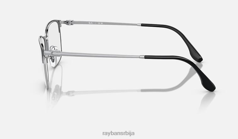 Ray-Ban рб6494 оптицс P0HP2000 наочаре углачано црно на сребру мушкарци
