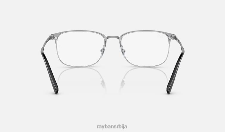Ray-Ban рб6494 оптицс P0HP2000 наочаре углачано црно на сребру мушкарци