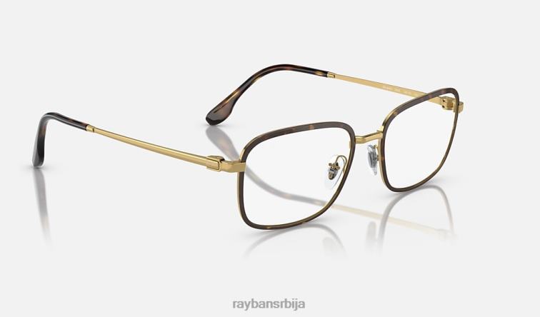 Ray-Ban рб6495 оптицс P0HP1718 наочаре углачана хавана на злату мушкарци