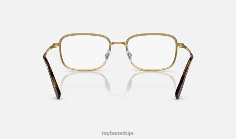 Ray-Ban рб6495 оптицс P0HP1718 наочаре углачана хавана на злату мушкарци