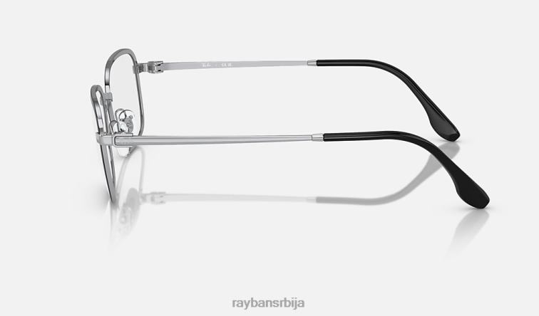 Ray-Ban рб6495 оптицс P0HP1719 наочаре углачано црно на сребру мушкарци