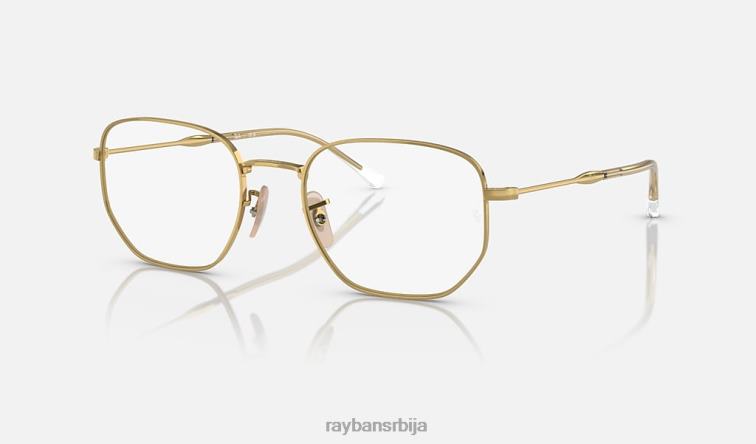 Ray-Ban рб6496 оптицс P0HP1748 наочаре углачано злато мушкарци