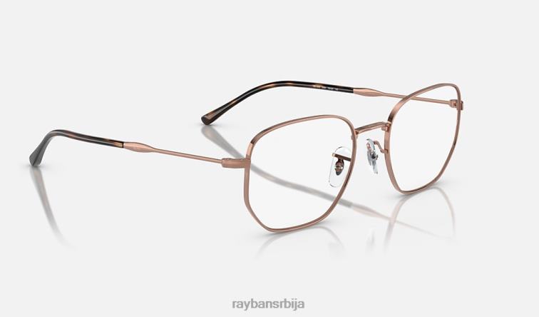 Ray-Ban рб6496 оптицс P0HP1752 наочаре углачано ружичасто злато мушкарци