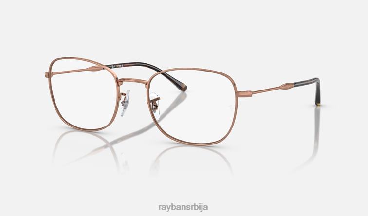 Ray-Ban рб6497 оптицс P0HP1673 наочаре углачано ружичасто злато мушкарци