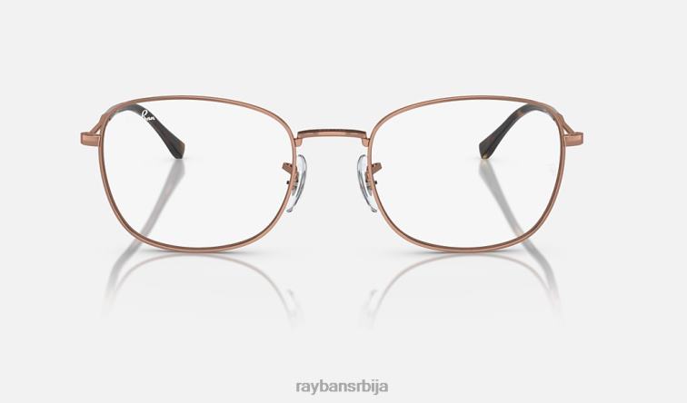 Ray-Ban рб6497 оптицс P0HP1673 наочаре углачано ружичасто злато мушкарци