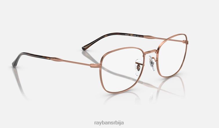 Ray-Ban рб6497 оптицс P0HP1673 наочаре углачано ружичасто злато мушкарци