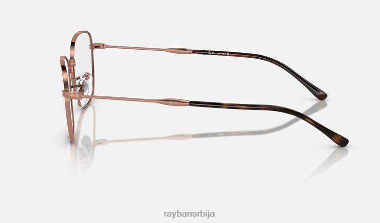 Ray-Ban рб6497 оптицс P0HP1673 наочаре углачано ружичасто злато мушкарци