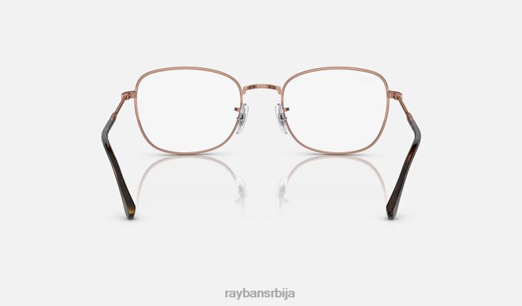 Ray-Ban рб6497 оптицс P0HP1673 наочаре углачано ружичасто злато мушкарци