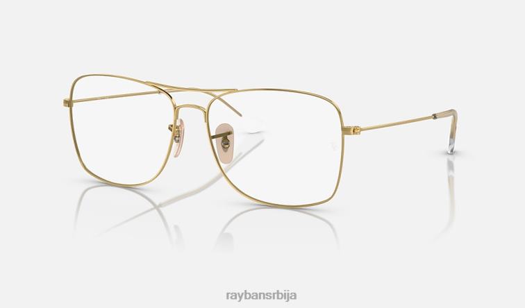Ray-Ban рб6498 оптицс P0HP1776 наочаре углачано злато мушкарци