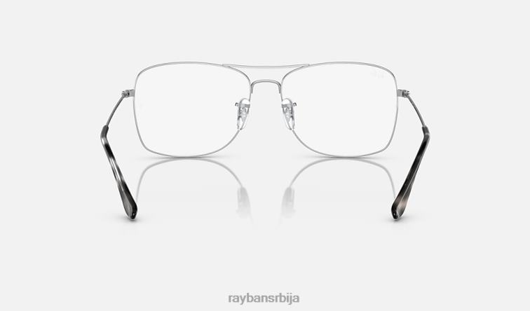 Ray-Ban рб6498 оптицс P0HP1779 наочаре углачано плаво на сребру мушкарци
