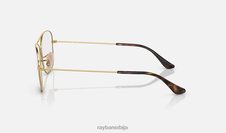 Ray-Ban рб6499 оптицс P0HP2221 наочаре углачана хавана на злату мушкарци