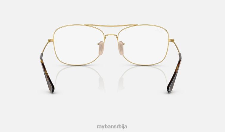Ray-Ban рб6499 оптицс P0HP2221 наочаре углачана хавана на злату мушкарци