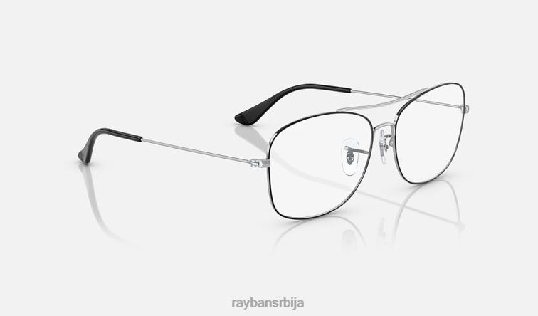 Ray-Ban рб6499 оптицс P0HP2222 наочаре углачано црно на сребру мушкарци