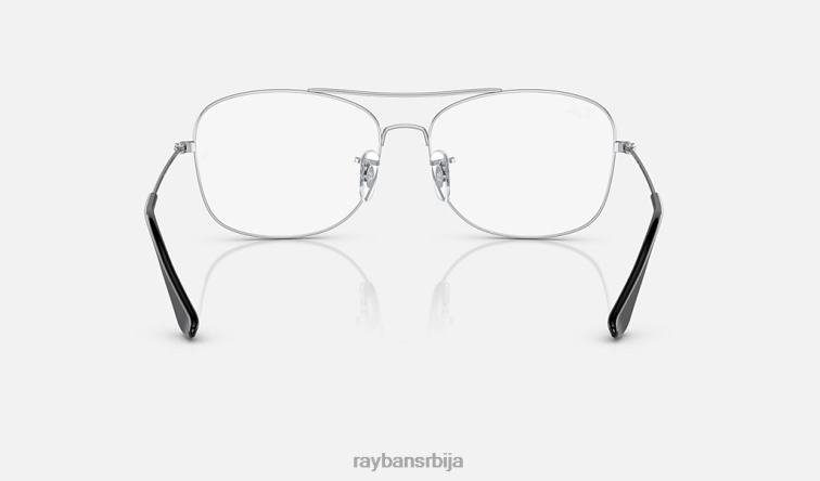 Ray-Ban рб6499 оптицс P0HP2222 наочаре углачано црно на сребру мушкарци