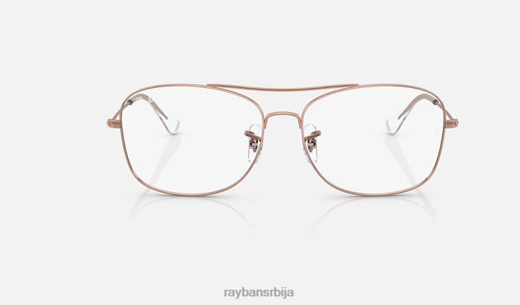 Ray-Ban рб6499 оптицс P0HP2223 наочаре углачано ружичасто злато мушкарци