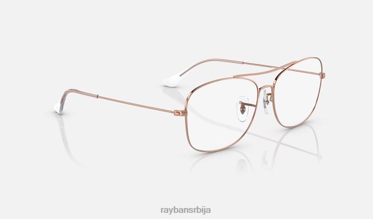 Ray-Ban рб6499 оптицс P0HP2223 наочаре углачано ружичасто злато мушкарци