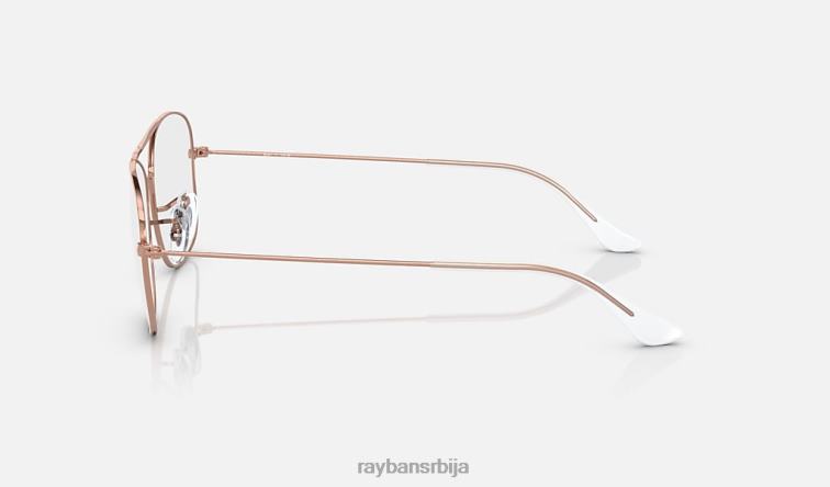 Ray-Ban рб6499 оптицс P0HP2223 наочаре углачано ружичасто злато мушкарци