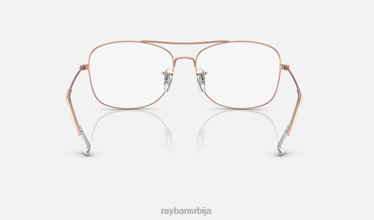 Ray-Ban рб6499 оптицс P0HP2223 наочаре углачано ружичасто злато мушкарци