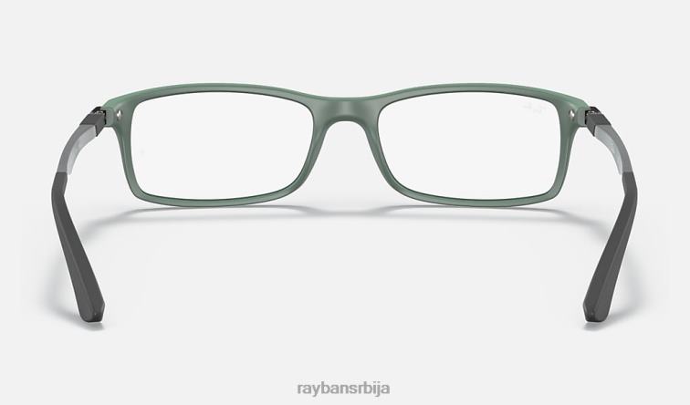 Ray-Ban рб7017 оптицс P0HP1906 наочаре мат црна на зеленој мушкарци