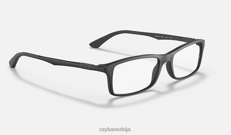 Ray-Ban рб7017 оптицс P0HP1908 наочаре мат црна мушкарци