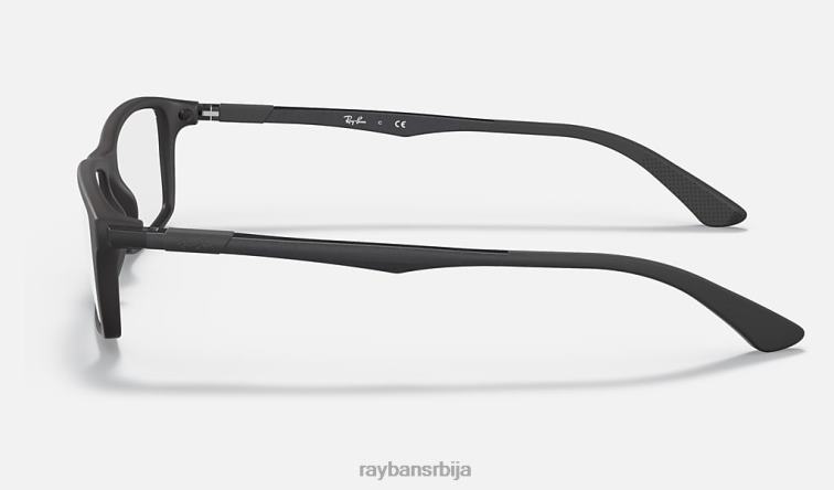Ray-Ban рб7017 оптицс P0HP1908 наочаре мат црна мушкарци