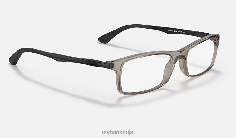 Ray-Ban рб7017 оптицс P0HP1910 наочаре углачана провидно сива мушкарци