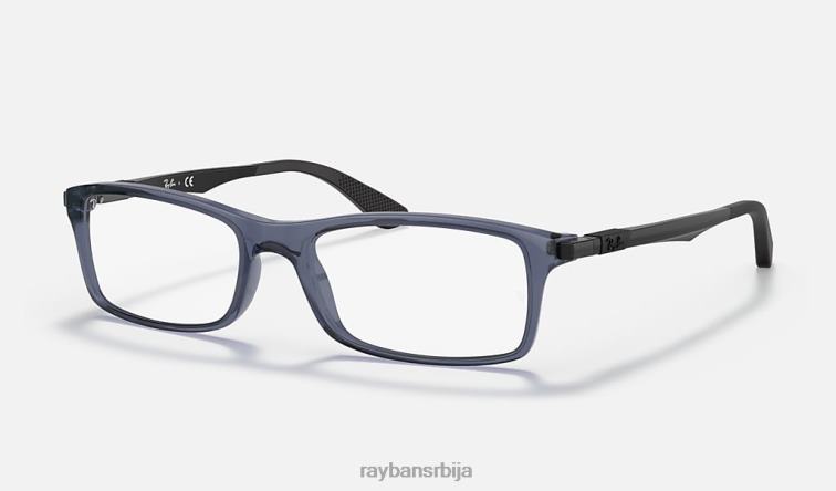 Ray-Ban рб7017 оптицс P0HP1911 наочаре углачано провидно плаво мушкарци