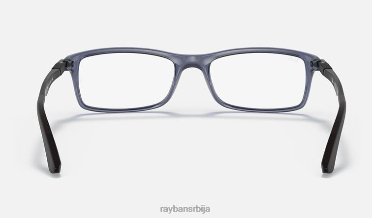 Ray-Ban рб7017 оптицс P0HP1911 наочаре углачано провидно плаво мушкарци