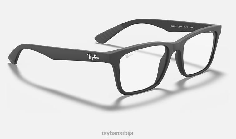 Ray-Ban рб7025 оптицс P0HP2241 наочаре мат црна мушкарци