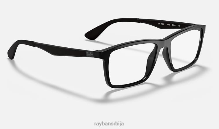 Ray-Ban рб7056 оптицс P0HP2371 наочаре углачана црна мушкарци